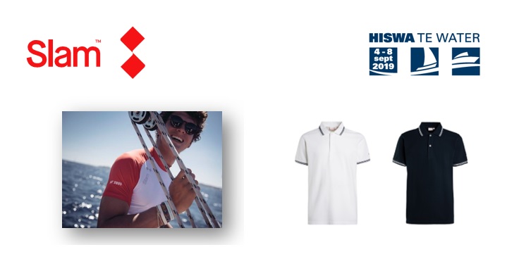 Slam Official Clothing Partner van de HISWA te water