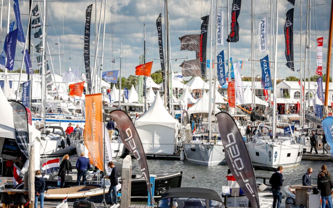 Three kilometres of boats at “HISWA te water” Boat Show