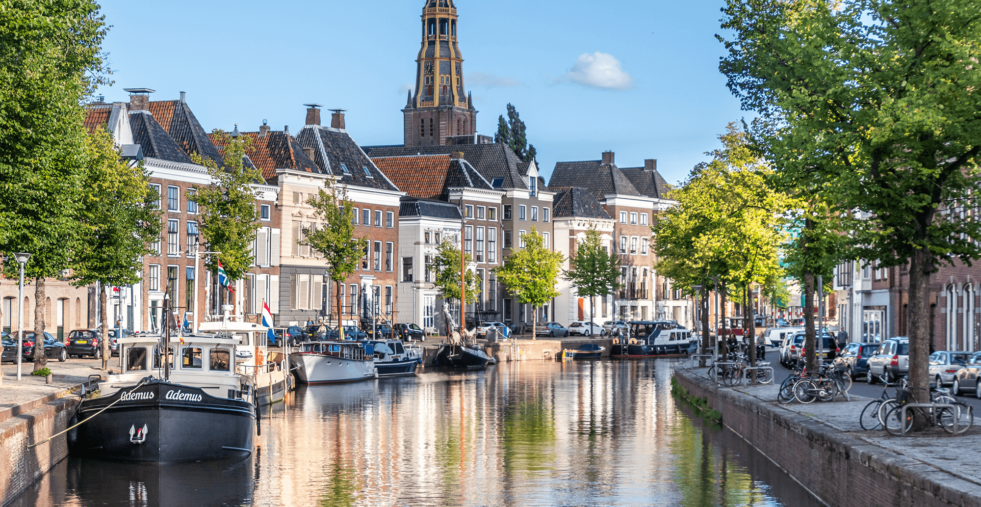 HOLLAND VAART GOOIT TROSSEN LOS IN GRONINGEN 